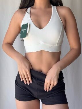 Halara UltraSculpt™ Light Support V Neck Racerback Running Sports Bra